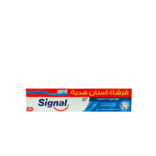 Signal Toothpaste Cavity Fighter 120ml + Toothbrush Gift