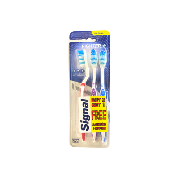 Signal Toothbrush Fighter Medium 2+1 Free