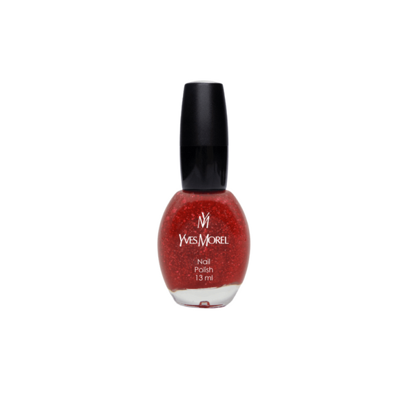 Yves Morel Nail Polish - 80 Red Glitter