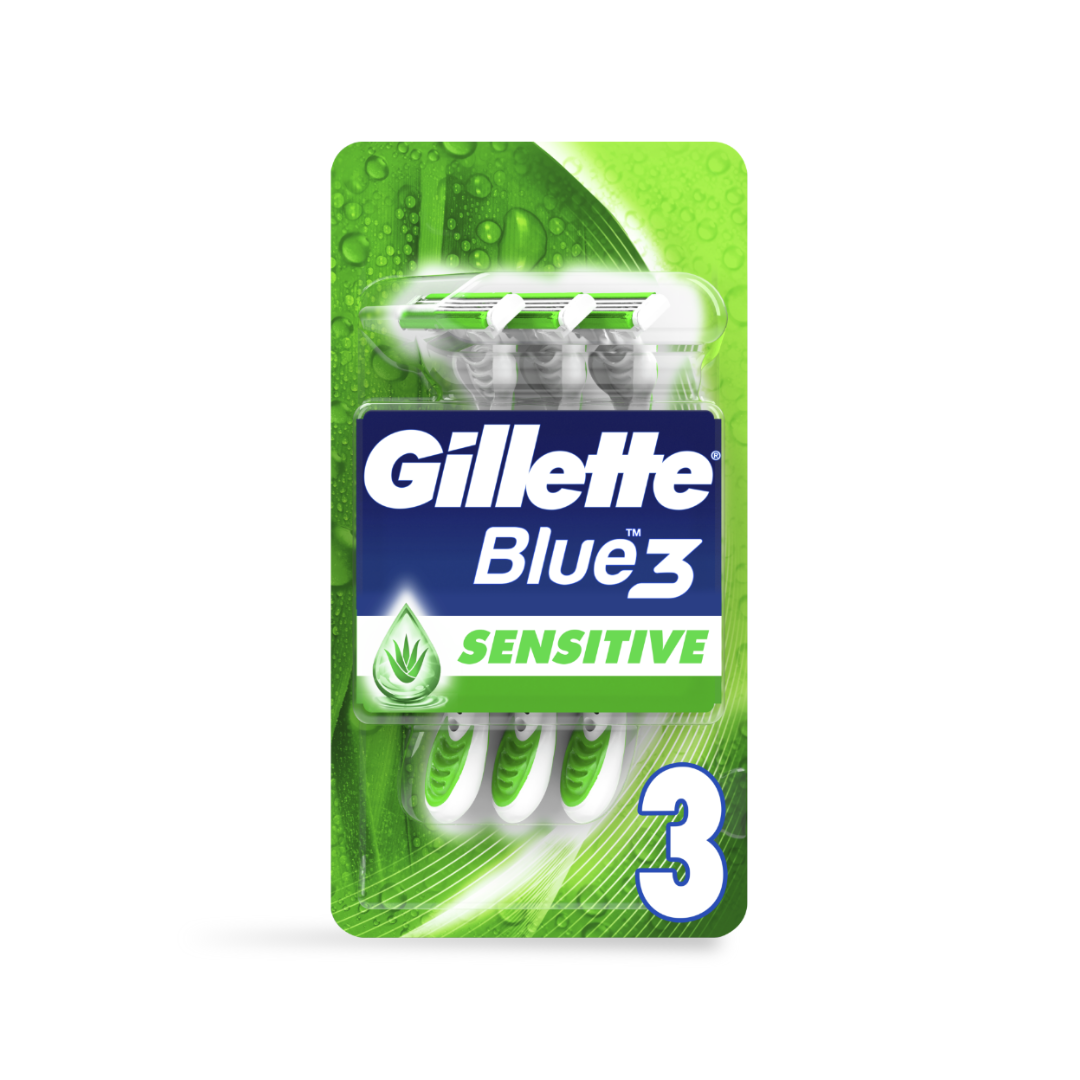 Gillette Blue3 Sensitive 3's Disposable Razors – int.feel22.com