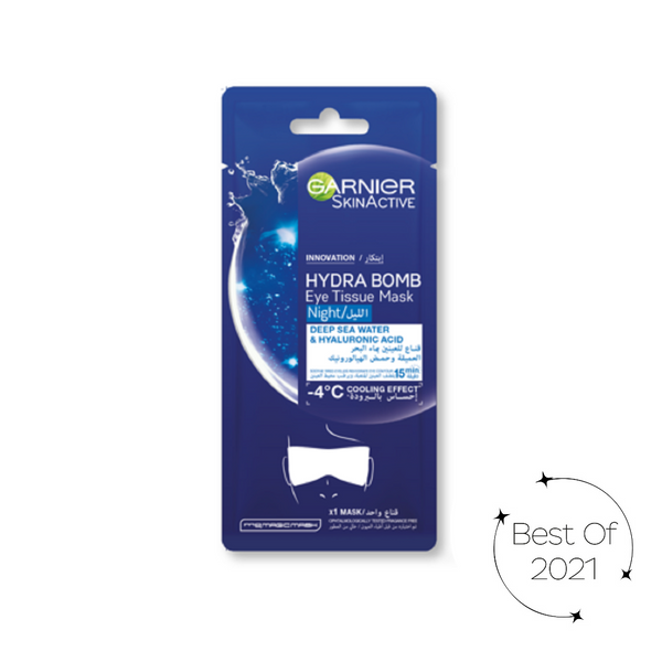 Garnier Hydra Bomb Hydrating Night Eye Mask with Hyaluronic Acid & Deep Sea Water